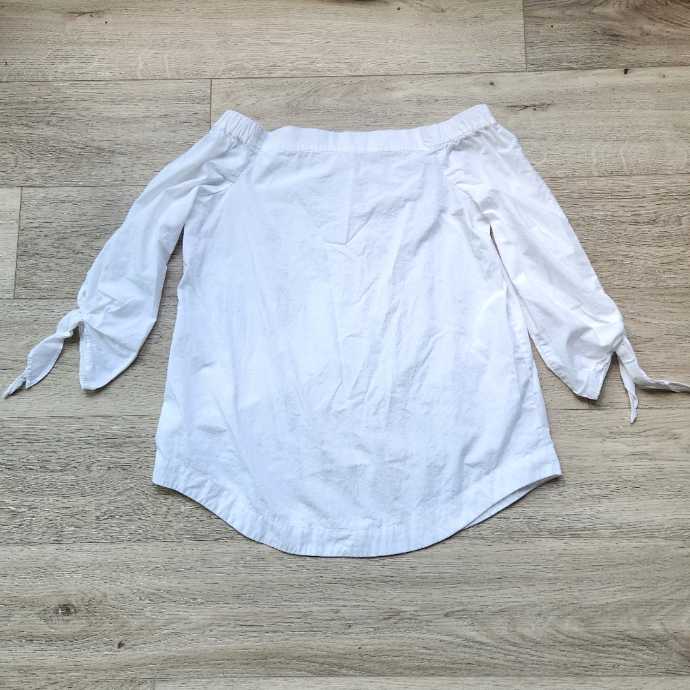 Free People Show Me Some Shoulder Shirt Womens Small Three Fourth Sleeve Boho